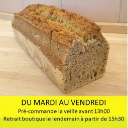 Pain au sarrasin Bio 100% levain naturel - ~500g