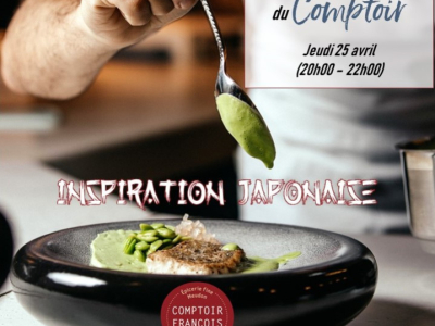 Atelier Cuisine "Inspiration Japonaise" : Jeudi 25 avril (20h00-22h00)
